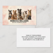 Verschillende Hondenrassen in een groep Visitekaartje (Voorkant / Achterkant)