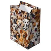 Verschillende hondenrassen medium cadeauzakje (Voorkant Gekanteld)