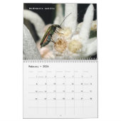 Verschillende insecten en bloemen 12 maanden kalen kalender (Feb 2026)