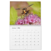 Verschillende insecten en bloemen 12 maanden kalen kalender (Jan 2026)