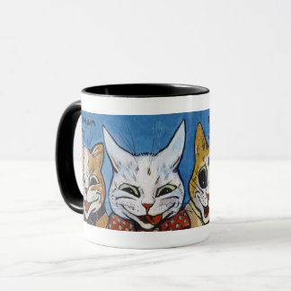Verschillende katten die uitkijken, Louis Wain Mok