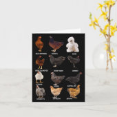 Verschillende kippenrassen gids New Hampshire Boer Kaart (Gele Bloem)