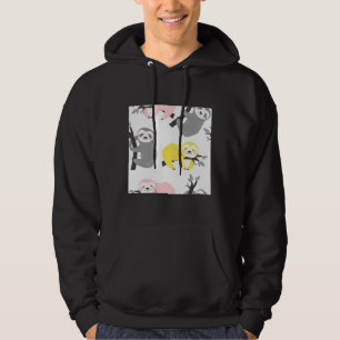 Verschillende kleur luiaards hoodie