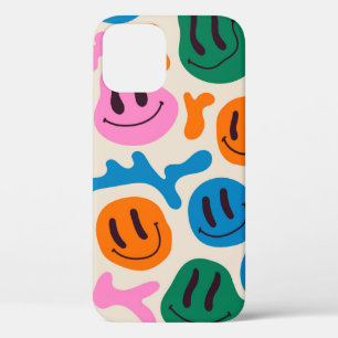 Verschillende kleurrijke smeltende glimlende gezic Case-Mate iPhone case