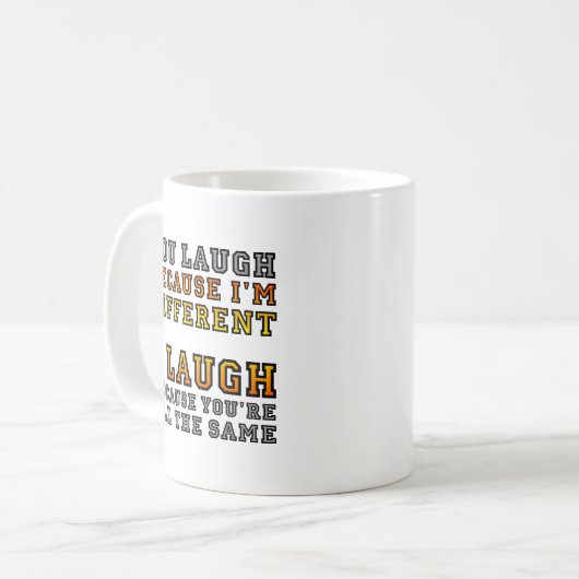 Verschillende Laugh Funny Mug Koffiemok (Voorkant links)