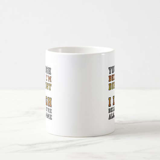 Verschillende Laugh Funny Mug Koffiemok (Center)