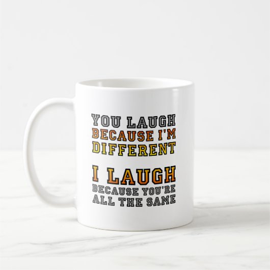 Verschillende Laugh Funny Mug Koffiemok (Links)
