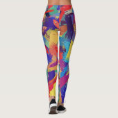 Verschillende lijnen leggings (Achterkant)