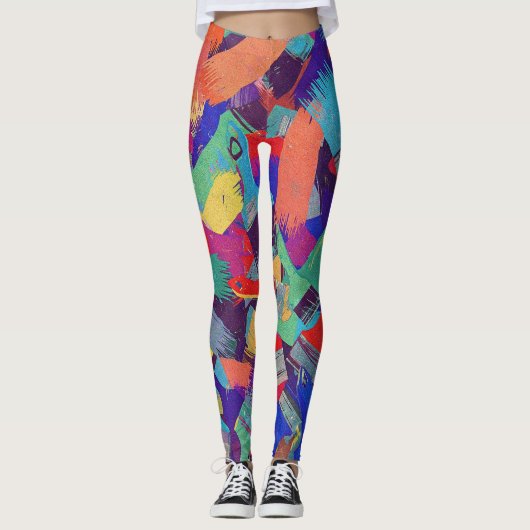 Verschillende lijnen leggings (Voorkant)