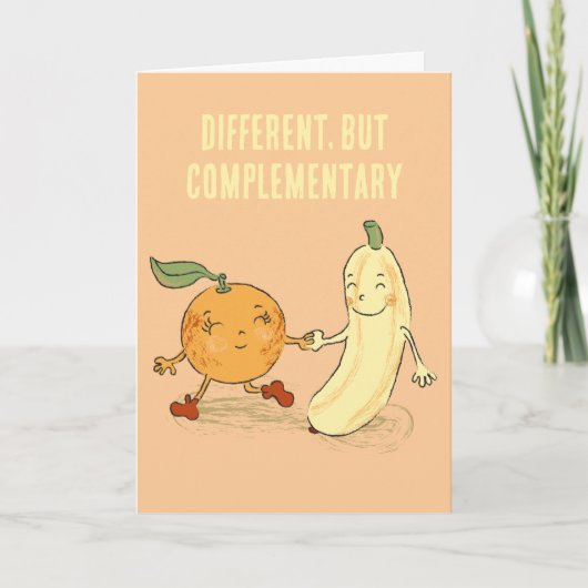 Verschillende, maar complementaire Valentijnsdag k Feestdagen Kaart (Voorkant)