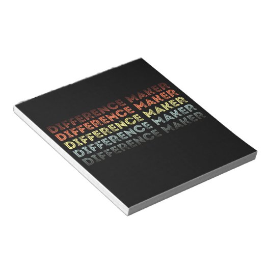 Verschillende maker  notitieblok (Schuin)