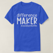 Verschillende makers van het sociale leven t-shirt (Design voorkant)