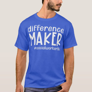Verschillende makers van het sociale leven t-shirt