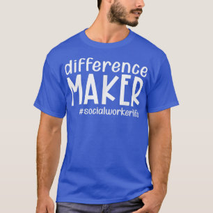 Verschillende makers van het sociale leven t-shirt
