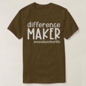 Verschillende makers van het sociale leven t-shirt (Design voorkant)