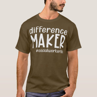 Verschillende makers van het sociale leven t-shirt