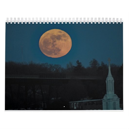 Verschillende manen gedurende het hele jaar kalender (Hoes)