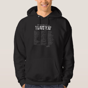 Verschillende manieren om te zeggen dat ik van je hoodie