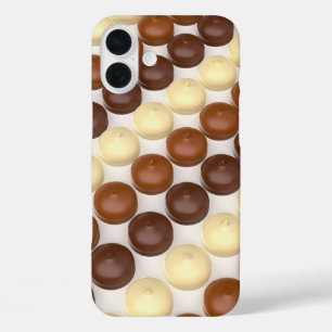 Verschillende marshmallows met chocolade iPhone 16 plus hoesje