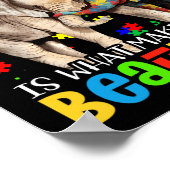 Verschillende mooie Autisme-bewustwording Puzzle P Poster (Hoek)