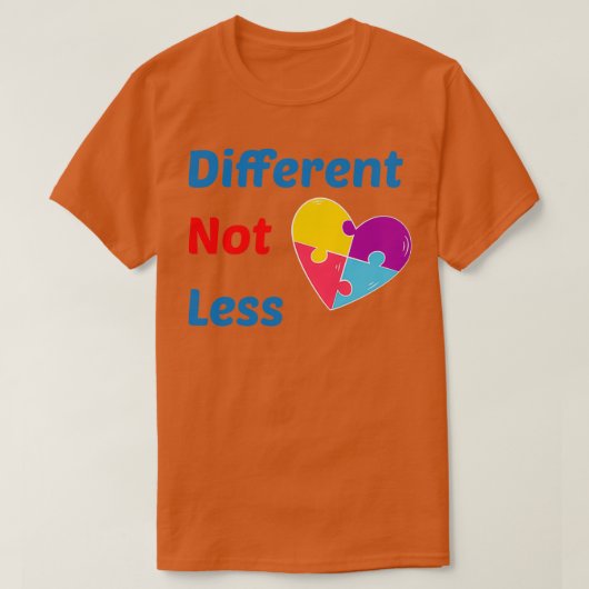 Verschillende niet minder autisme autisme autisme t-shirt (Design voorkant)