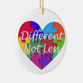 Verschillende niet minder autisme bewustzijn keramisch ornament (Rechts)