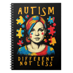 Verschillende niet minder autisme bewustzijn posit notitieboek