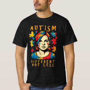 Verschillende niet minder autisme bewustzijn posit t-shirt