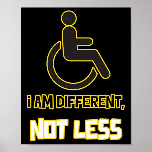 Verschillende niet minder persoon met handicap Whe Poster (Voorkant)