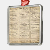 Verschillende oliereclame metalen ornament (Links)