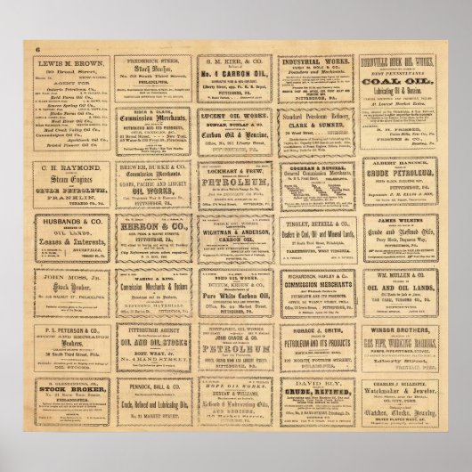 Verschillende oliereclame poster (Voorkant)