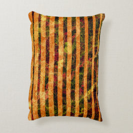 Verschillende oranje strepen, krassen kleine vierk accent kussen