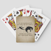 Verschillende paarden pokerkaarten (Achterkant)