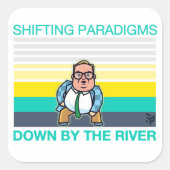 VERSCHILLENDE PARADIGMS VIERKANTE STICKER (Voorkant)