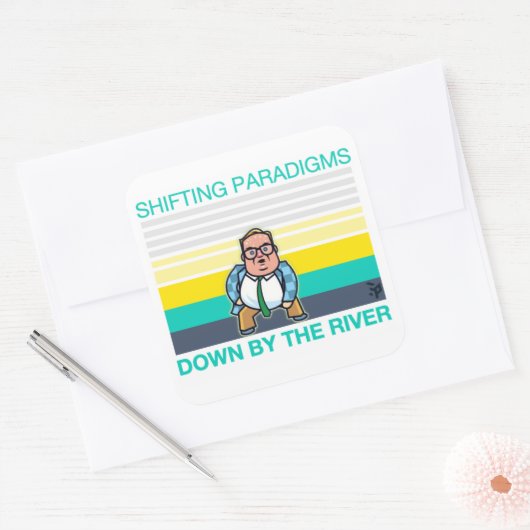 VERSCHILLENDE PARADIGMS VIERKANTE STICKER (Envelop)