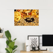 verschillende pasta-poster poster (Thuiskantoor)