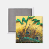 Verschillende Peacock-veren Magneet (Voorkant / Achterkant)