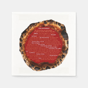 Verschillende pizza's - de rare servet