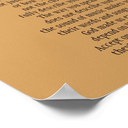 VERSCHILLENDE POEM POSTER (Hoek)