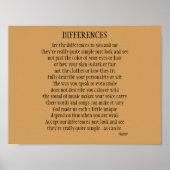VERSCHILLENDE POEM POSTER (Voorkant)