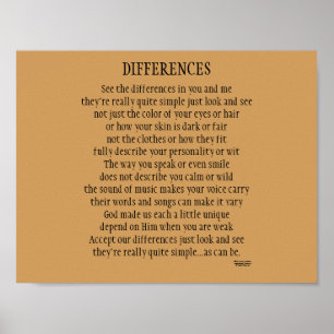 VERSCHILLENDE POEM POSTER