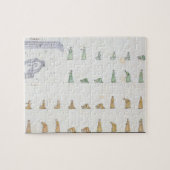 Verschillende posities van het lichaam tijdens het legpuzzel (Horizontaal)