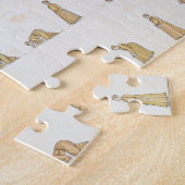 Verschillende posities van het lichaam tijdens het legpuzzel (Zijkant)