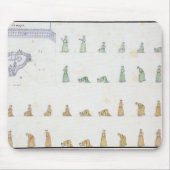 Verschillende posities van het lichaam tijdens het muismat (Voorkant)