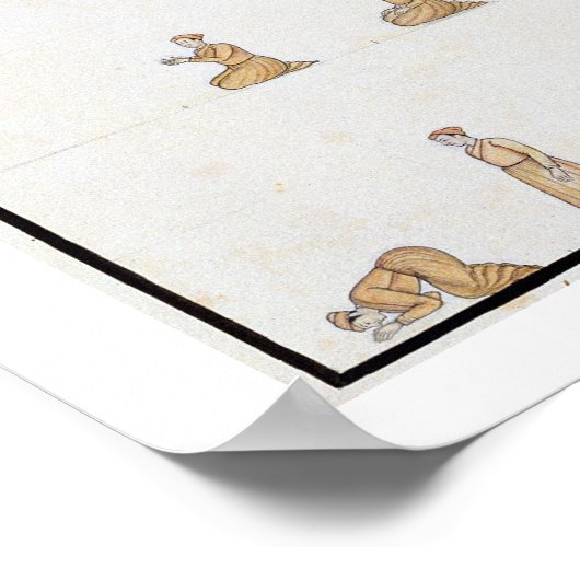 Verschillende posities van het lichaam tijdens het poster (Hoek)