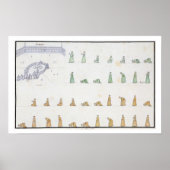 Verschillende posities van het lichaam tijdens het poster (Voorkant)