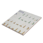 Verschillende posities van het lichaam tijdens het tegeltje (Zijkant)