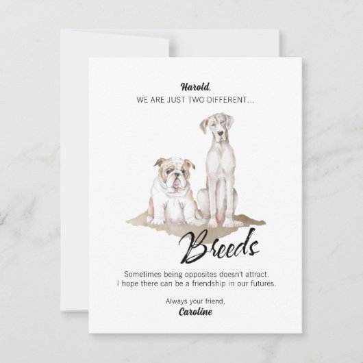 Verschillende rassen Breakup Kaart (Voorkant)