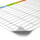 Verschillende regels / tijdschema poster (Hoek)
