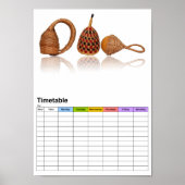 Verschillende regels / tijdschema poster (Voorkant)